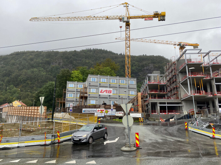 Haukelands-området har vært en stor byggeplass i lengre tid. Haukelands-området har vært en stor byggeplass i lengre tid.
