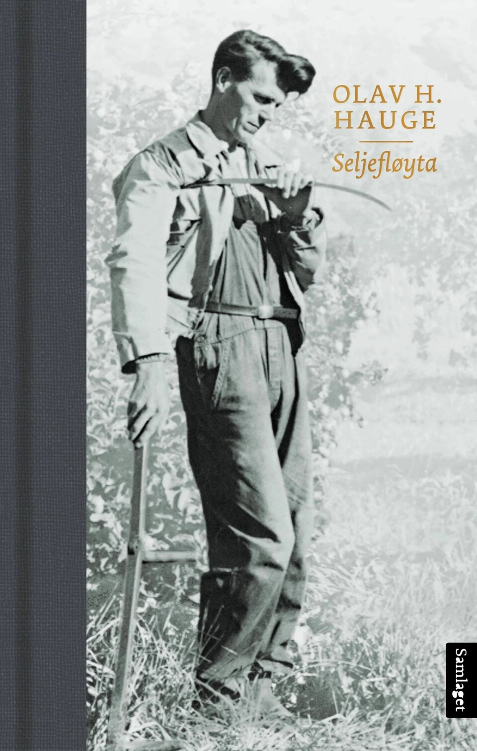 Omslag av diktsamlinga «Seljefløyta», utgitt av Samlaget 2018, med dikt henta frå det opphavleg refuserte diktmanuset frå 1930-talet, eit manus som er bevart ved Manuskript- og librarsamlingen ved UBB.