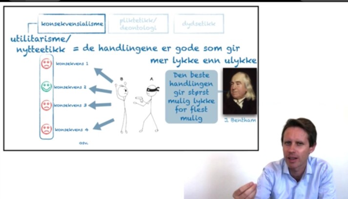 David Vogt er en av underviserne som har undervist på nye måter på ex.phil i høst David Vogt er en av underviserne som har undervist på nye måter på ex.phil i høst