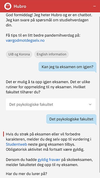 Spørsmål om eksamen? Velg ditt fakultet og få det svaret som passer for deg. Spørsmål om eksamen? Velg ditt fakultet og få det svaret som passer for deg.