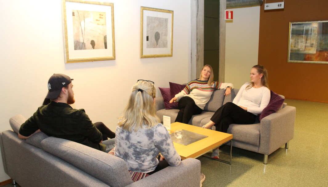 det matematisk-naturvitenskapelige fakultet startet med vennematching for studenter som vil bli kjent med sine medstudenter. Bildet er tatt i 2019. det matematisk-naturvitenskapelige fakultet startet med vennematching for studenter som vil bli kjent med sine medstudenter. Bildet er tatt i 2019.