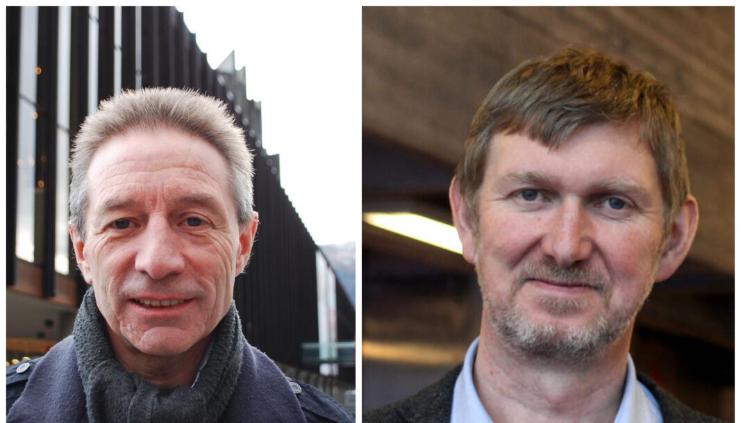 Instituttlederne Leif Ove Larsen og Øyvind Frette. Instituttlederne Leif Ove Larsen og Øyvind Frette.