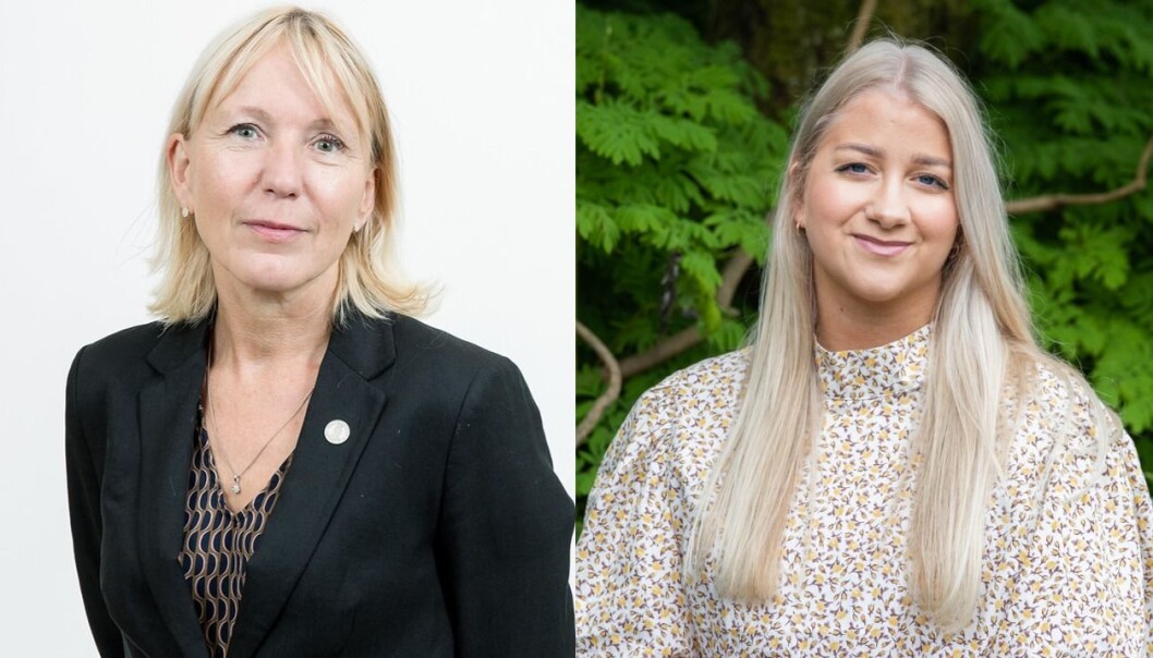 Rektor Margareth Hagen og leder av Studentparlamentet Sandra Amalie Lid Krumsvik er glade for tildelingen. Rektor Margareth Hagen og leder av Studentparlamentet Sandra Amalie Lid Krumsvik er glade for tildelingen.