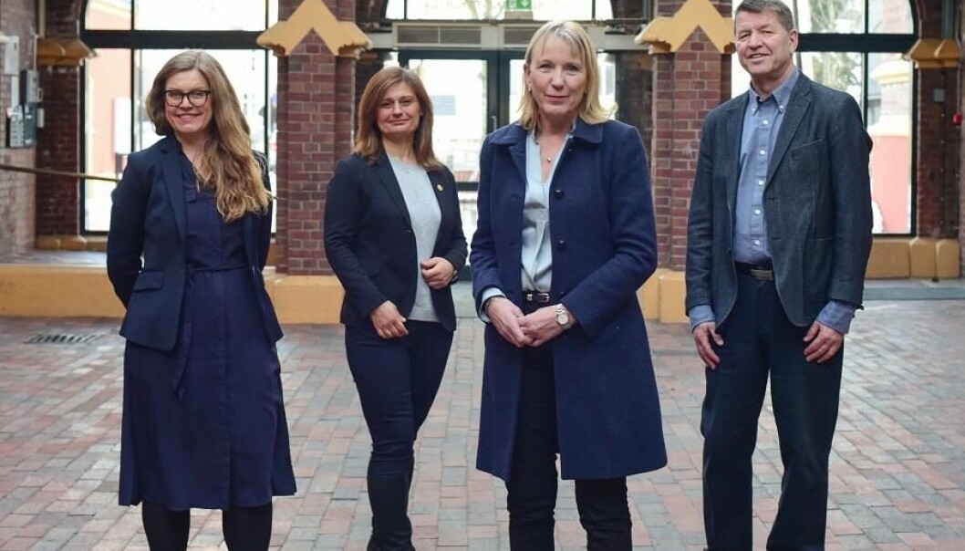 Fra venstre: Annelin Eriksen, Pinar Heggernes, Margareth Hagen, og Gottfried Greve Fra venstre: Annelin Eriksen, Pinar Heggernes, Margareth Hagen, og Gottfried Greve