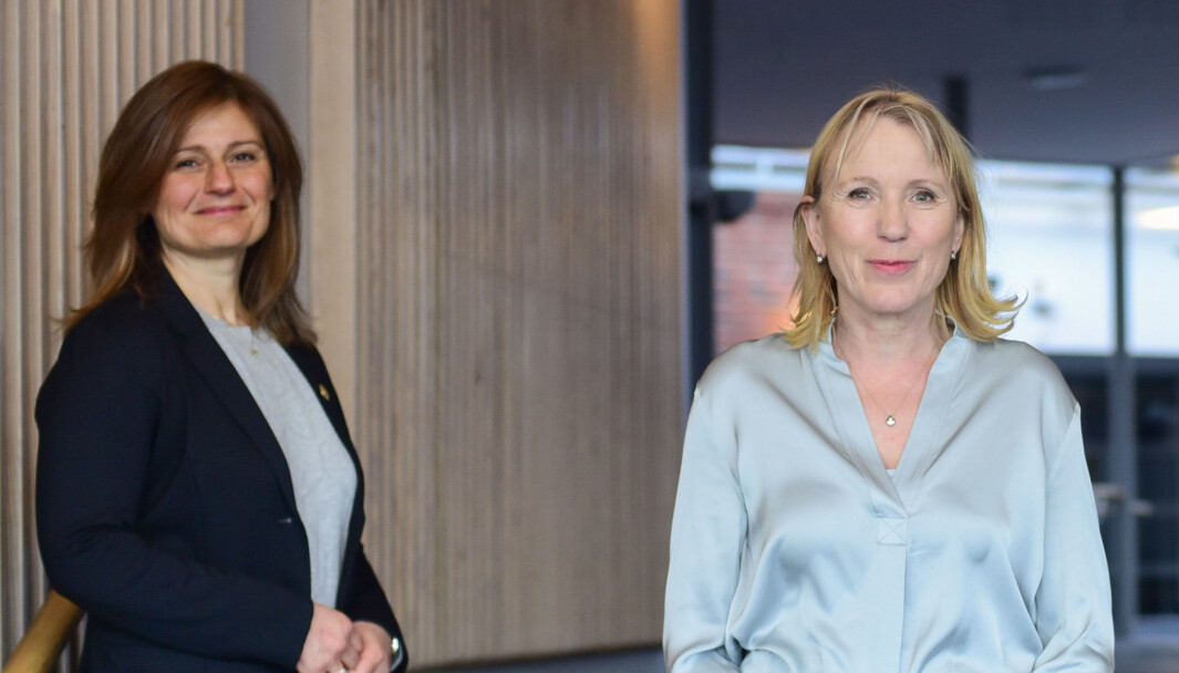 Pinar Heggernes (prorektorkandidat) og Margareth Hagen (rektorkandidat). Pinar Heggernes (prorektorkandidat) og Margareth Hagen (rektorkandidat).