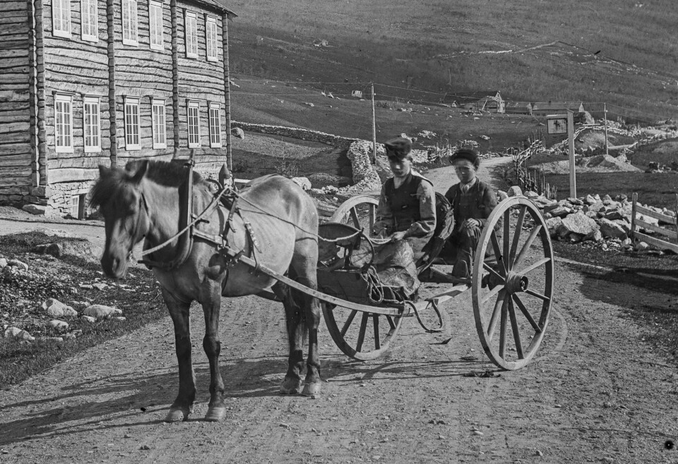 Skydsskiftet Rise, Opedal. Ca. 1875, fotograf Knud Knudsen (UBB-KK-1318-1342), Billedsamlingen, UB Bergen.