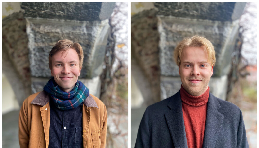 1. kandidat Ole Jacob Broch og 3. kandidat Aksel Haukom. 1. kandidat Ole Jacob Broch og 3. kandidat Aksel Haukom.