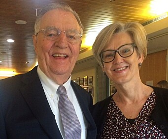 Walter Mondale og Anne-Lise Fimreite Walter Mondale og Anne-Lise Fimreite
