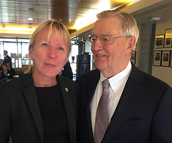 Margareth Hagen og Walter Mondale Margareth Hagen og Walter Mondale