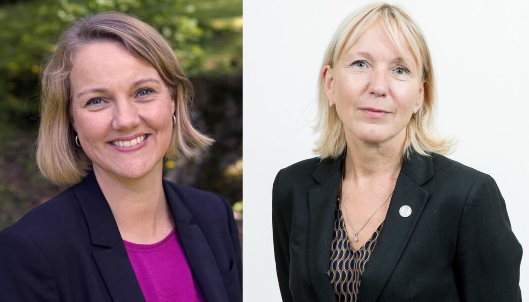 Direktør for forsknings- og innovasjonsavdelingen Benedicte Løseth og rektor Margareth Hagen. Direktør for forsknings- og innovasjonsavdelingen Benedicte Løseth og rektor Margareth Hagen.