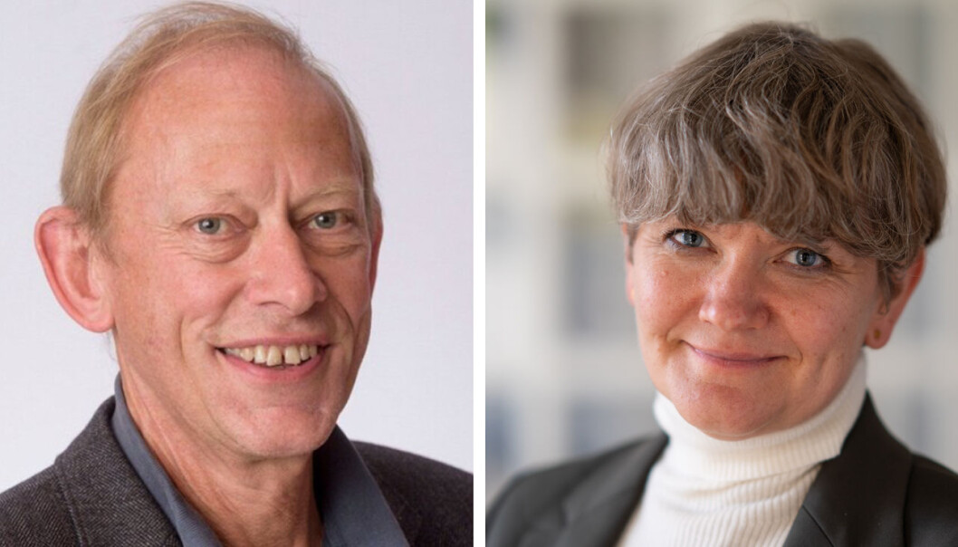 Jan Erik Askildsen (dekan) og Ragnhild Louise Muriaas (prodekan for forskning) Jan Erik Askildsen (dekan) og Ragnhild Louise Muriaas (prodekan for forskning)