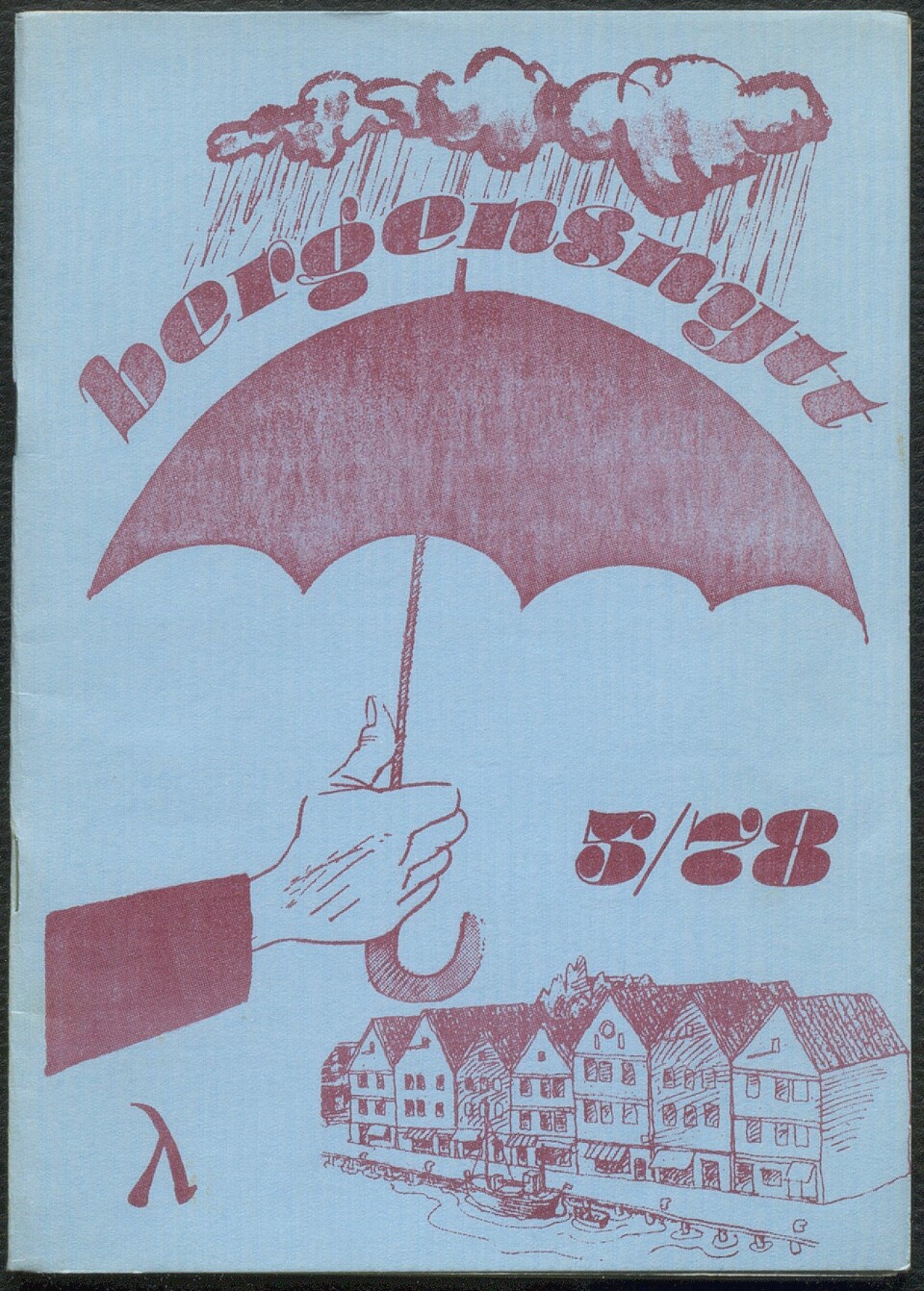 Bilde 3 av 4, naviger med pilene: Lokal høststemning på forsiden av utgave 5/1978. Skeivt arkiv, UBB.