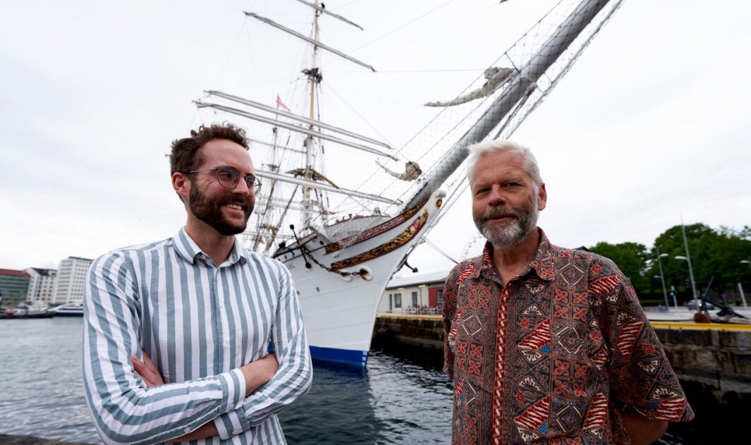 Birger Berge og Hans Munthe-Kaas skal vere medseglarar på Statsraad Lehmkuhl. Birger Berge og Hans Munthe-Kaas skal vere medseglarar på Statsraad Lehmkuhl.