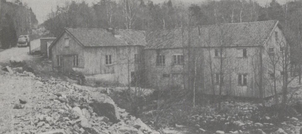 Herdal mølle frø før rivinga i 1974.