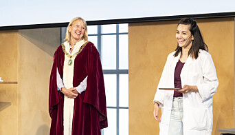 Rektor Margareth Hagen saman med Selda Ekiz. Rektor Margareth Hagen saman med Selda Ekiz.