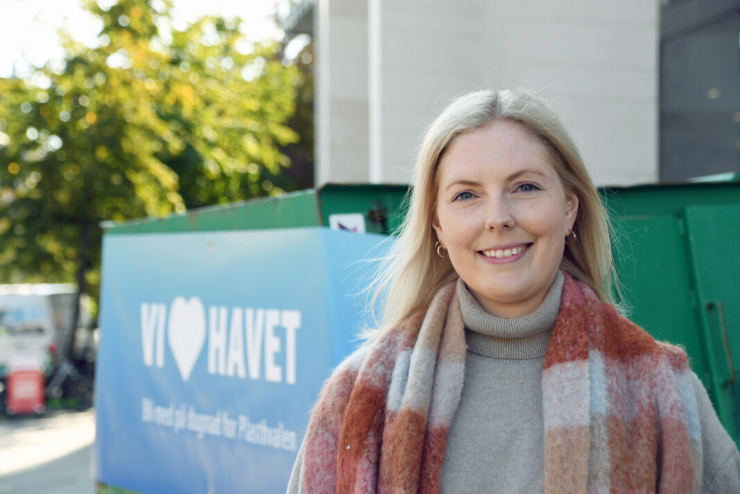 – Det er sprøtt å tenke på at kun 1,5 kg plast kan ta livet av en hel hval, sier miljøkoordinator Helene Wiken. – Det er sprøtt å tenke på at kun 1,5 kg plast kan ta livet av en hel hval, sier miljøkoordinator Helene Wiken.