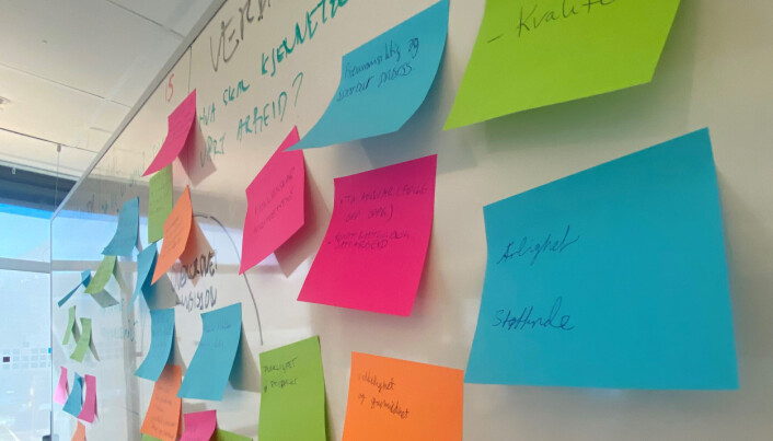 Post-it lapper fra workshopen til One Ocean Expediton. Post-it lapper fra workshopen til One Ocean Expediton.