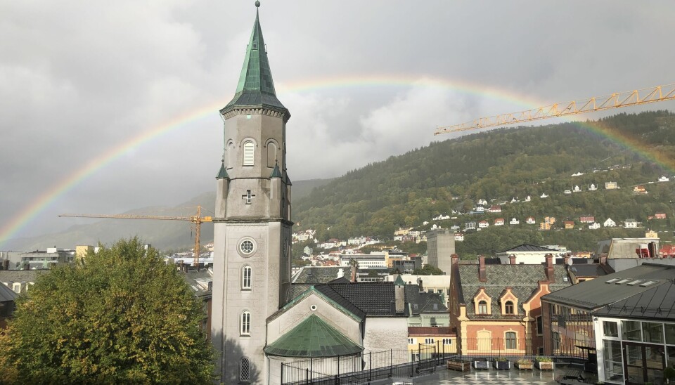Regnbuebyen Bergen.