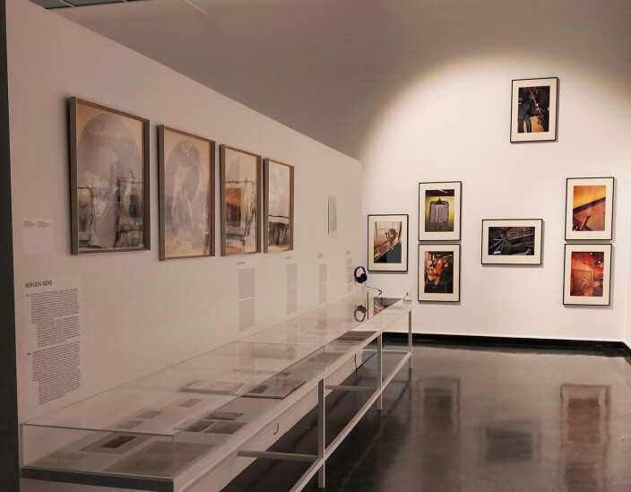 Perspektivbilde av seksjonen «Himmelfarten», i utstillingen «The Ocean», Bergen Kunsthall. Perspektivbilde av seksjonen «Himmelfarten», i utstillingen «The Ocean», Bergen Kunsthall.