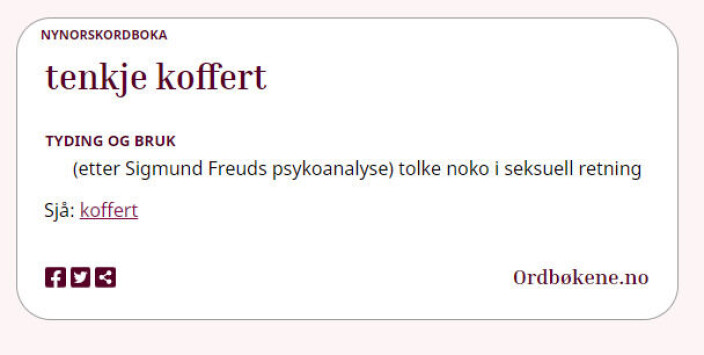 Det finst fleire kjente uttrykk frå daglegtalen som er lagt inn i ordbøkene. Det finst fleire kjente uttrykk frå daglegtalen som er lagt inn i ordbøkene.