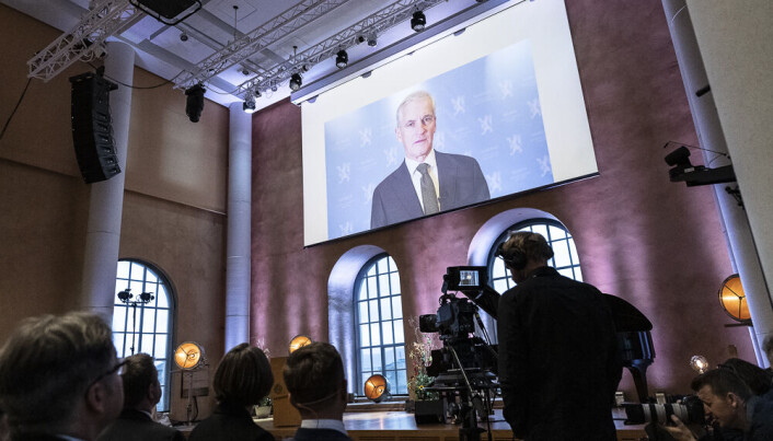 Statsminister Jonas Gahr Støre ga UiB en videohilsen. Statsminister Jonas Gahr Støre ga UiB en videohilsen.