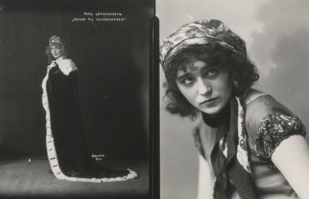 Bilder av Tore Rønneberg som Sonja sirkulerte også som postkort. Her kort gitt ut i forbindelse med oppsettingen i 1925. Fotograf: Norland. Bilder av Tore Rønneberg som Sonja sirkulerte også som postkort. Her kort gitt ut i forbindelse med oppsettingen i 1925. Fotograf: Norland.