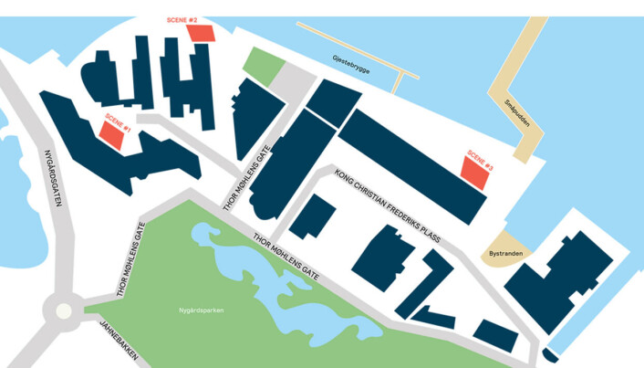 Kart over Marineholmen. Kart over Marineholmen.