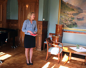 Rektor Margareth Hagen sa til jubilantane at ho var glad for å kunne feire dagen saman med dem. Rektor Margareth Hagen sa til jubilantane at ho var glad for å kunne feire dagen saman med dem.