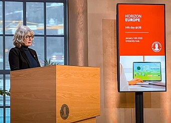 Viserektor Benedicte Carlsen på infodagen om Horisont Europa i januar. Viserektor Benedicte Carlsen på infodagen om Horisont Europa i januar.