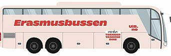 Erasmusbussen er et pilotprosjekt for å sette fokus på grønnere reiser til utvekslingsopphold.