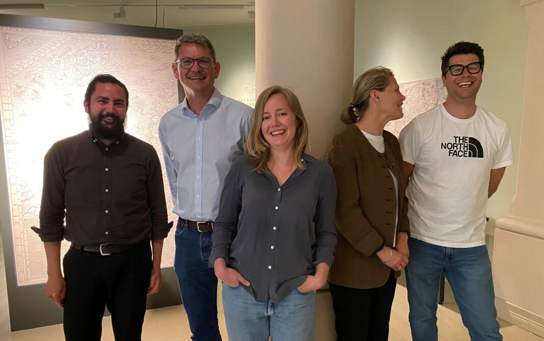 Komiteen fekk ein vanskeleg jobb med å velje ut dei beste prosjekta. Frå venstre programleiar Yves Aubert, Bjørn Tore Hjertaker, Anna Helle-Valle, komiteleiar Børrea Schau-Larsen og Tom Morgan. Komiteen fekk ein vanskeleg jobb med å velje ut dei beste prosjekta. Frå venstre programleiar Yves Aubert, Bjørn Tore Hjertaker, Anna Helle-Valle, komiteleiar Børrea Schau-Larsen og Tom Morgan.