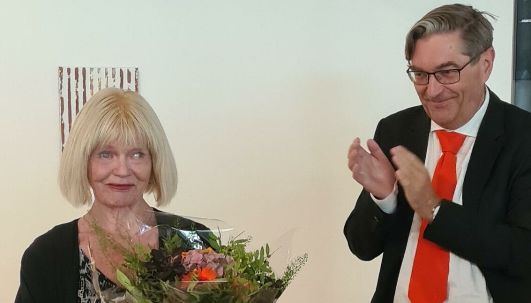 Nina Malterud og dekan Frode Thorsen Nina Malterud og dekan Frode Thorsen