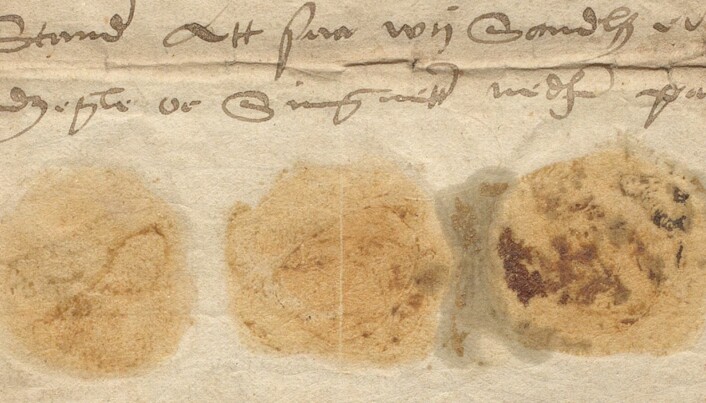 Segl påtrykt diplom fra 14. mai 1542 fra Vereide. Segl påtrykt diplom fra 14. mai 1542 fra Vereide.