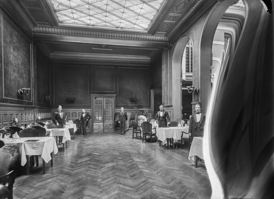Spisesalen på Hotel Norge på 30-tallet.