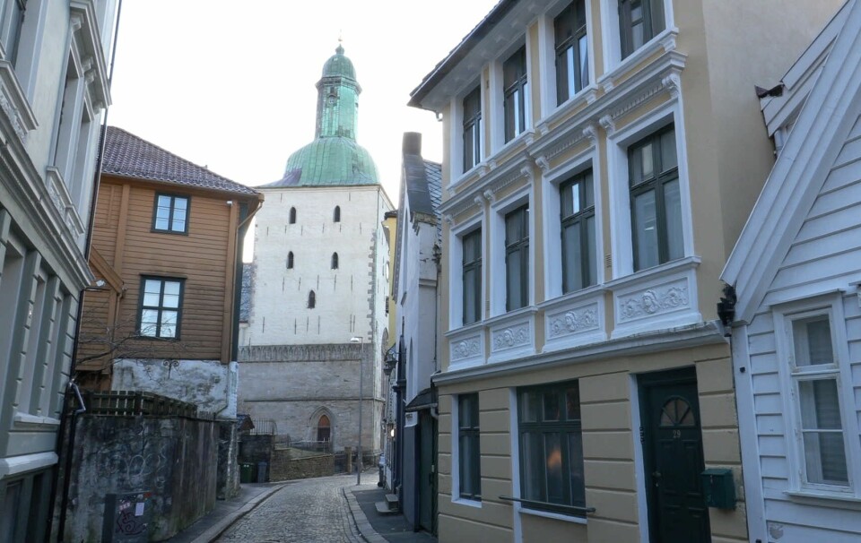 Lille Øvregate har beholdt mye fra det gamle Bergen.