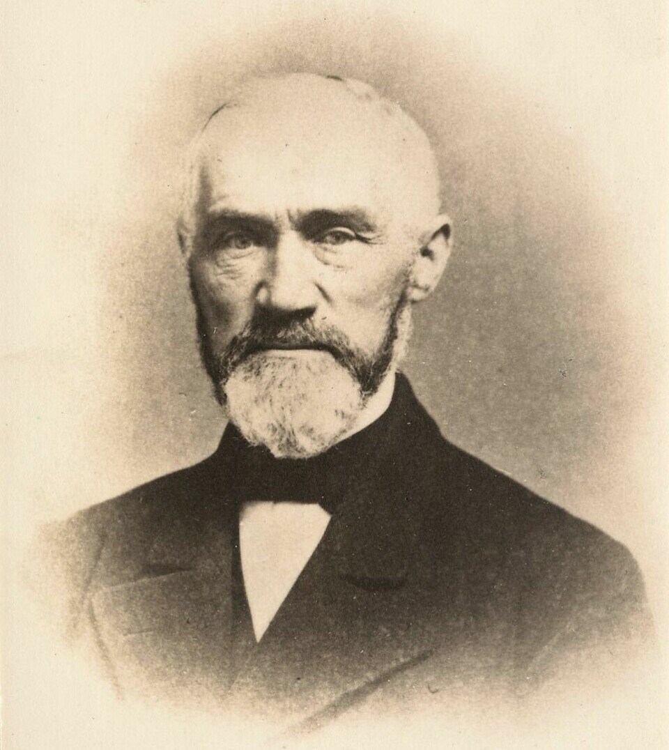 Bilde av Peder Sather, eller Peder Pedersen Sæther, som han het i Norge. Bildet er tatt i 1885, året før hans død.