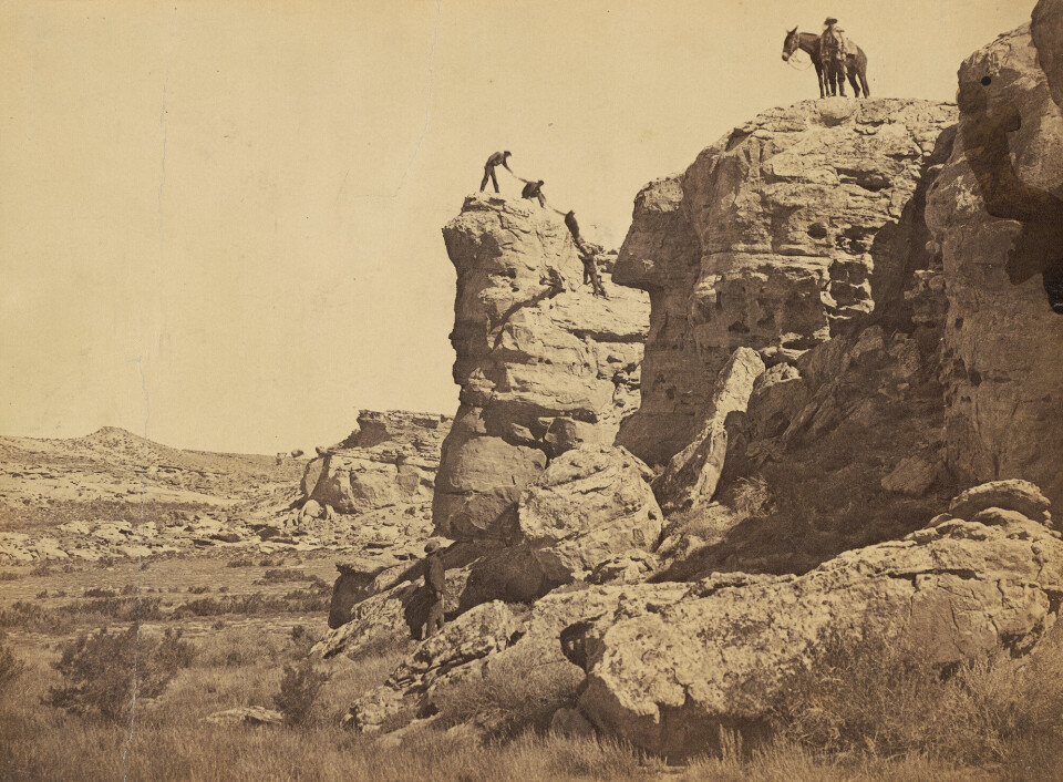 Andrew J. Russell, High Bluff, Black Buttes, Wyoming, 1868-1869.