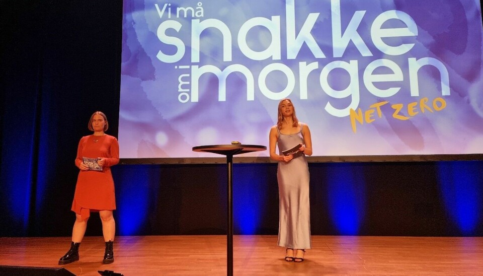 Maria Jacobsen (t.v.) og Ada Gaarder var konferansierer ved årets konferanse.