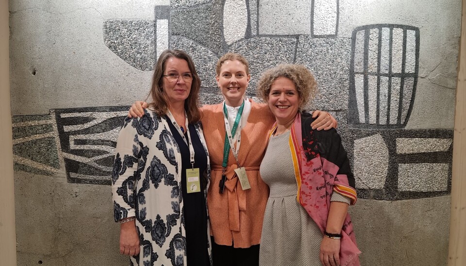 F.V. Trude Gudmundset (NHH), Helene Wiken (UiB) og Siri Smith (HVL), var vertskap for nettverkssamlingen. F.V. Trude Gudmundset (NHH), Helene Wiken (UiB) og Siri Smith (HVL), var vertskap for nettverkssamlingen.