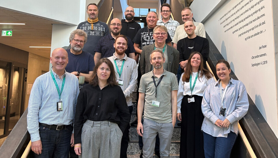 Prosjektgruppen som skal videreutvikle uib.no består av ansatte i Kommunikasjonsavdelingen og IT, med prosjektleder Trine Elise Roness (nr. 2 fra venstre).