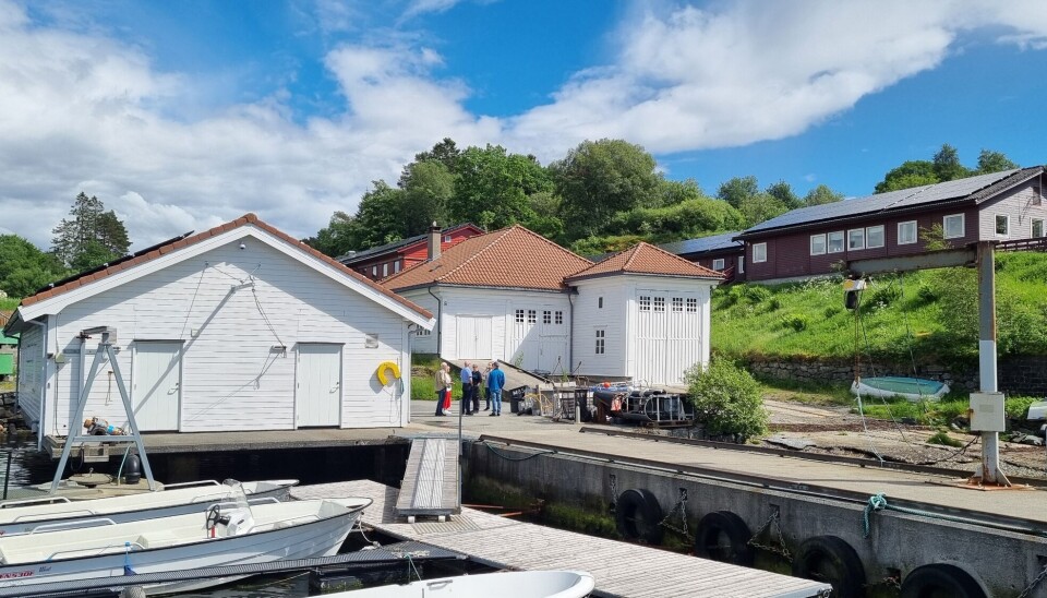Marinbiologisk stasjon på Espegrend huser den største samlingen med solcellepaneler på UiB.