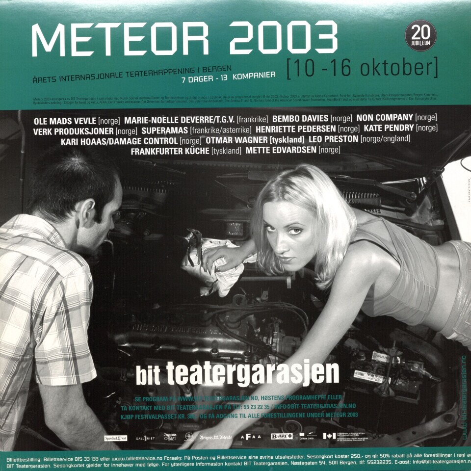 Reklameposter for Meteor i 2003.