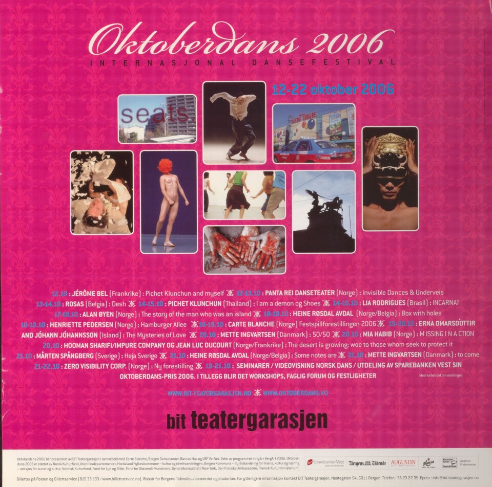 Programmet for Oktoberdans i 2006.