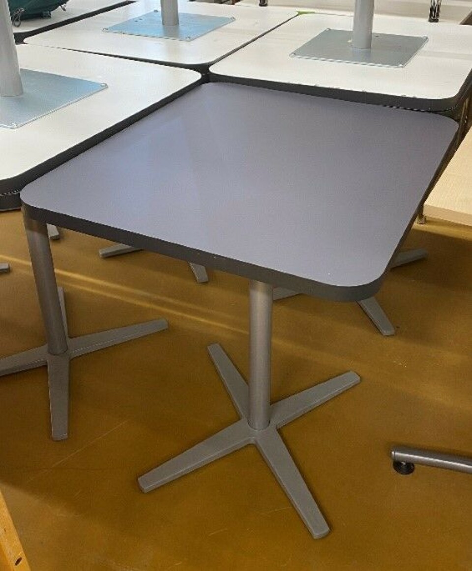Med ny foliering fremstår slitne bord som helt nye