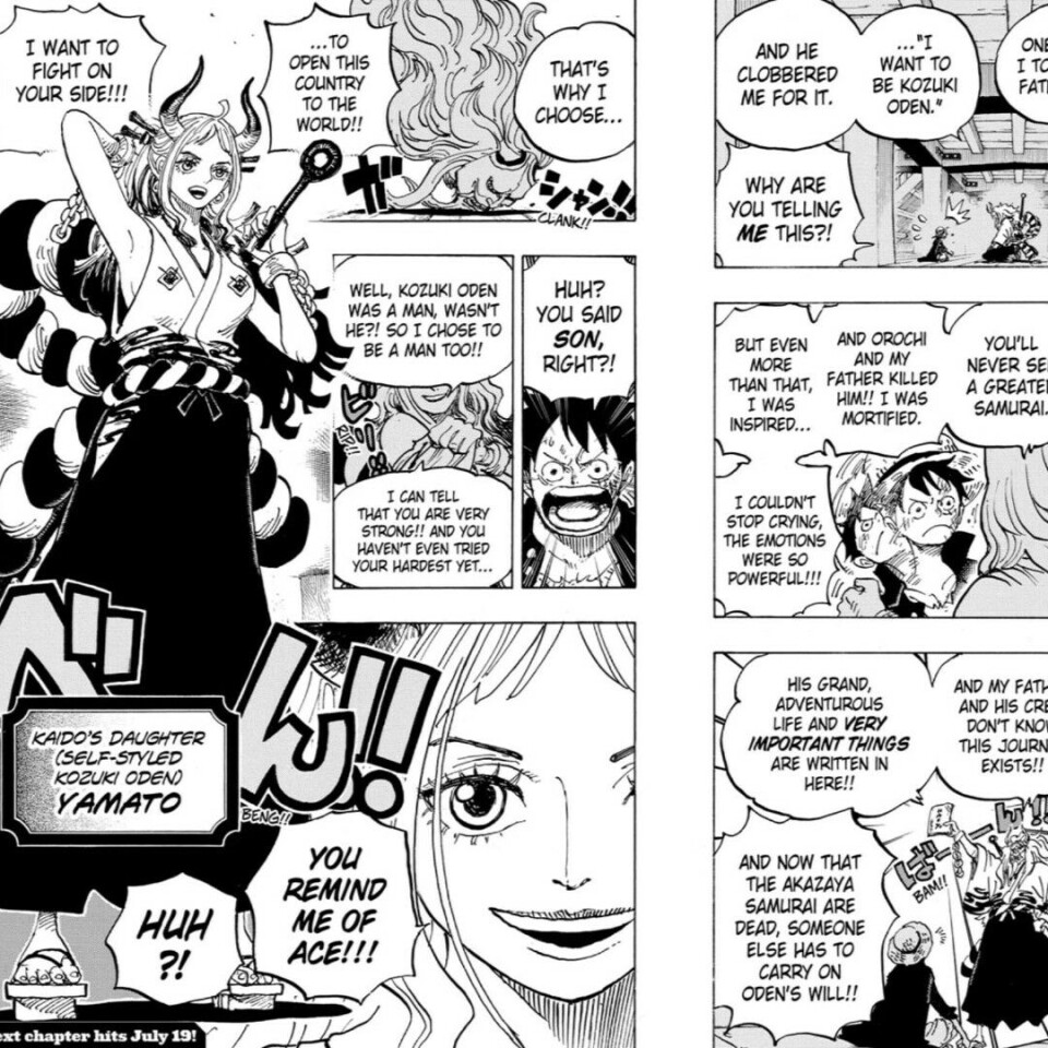 Yamato introduserer seg selv som Oden.