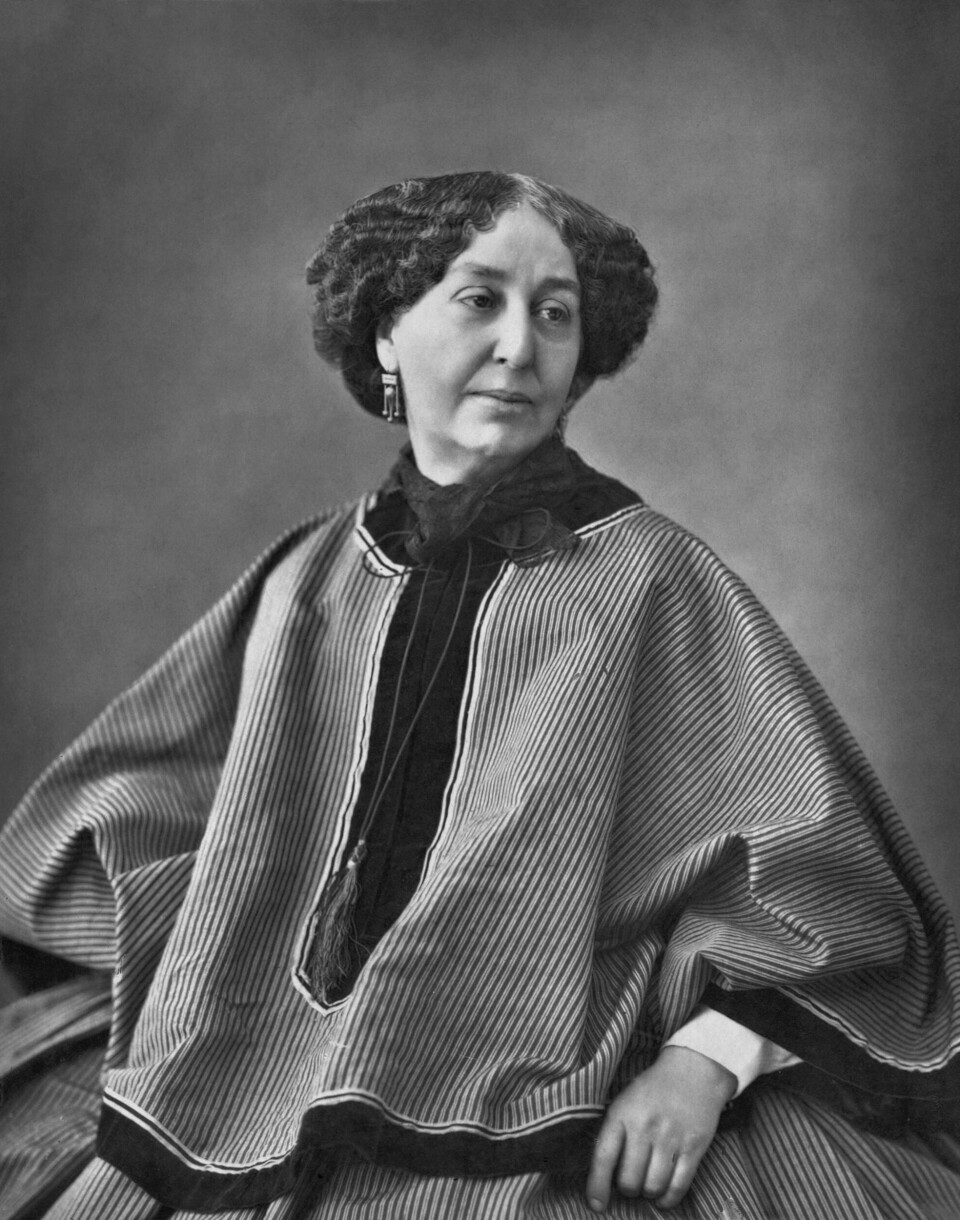 George Sand fotografert i 1864 av Nadar.