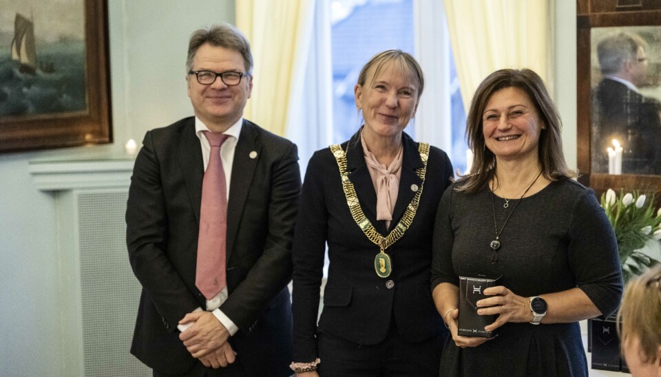 Universitetsdirektør Tore Tungodden, rektor Margareth Hagen og prorektor Pinar Heggernes.