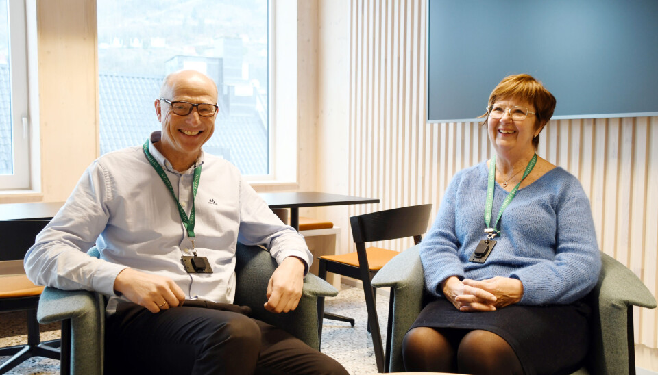 Direktør på Økonomiavdelingen, Per Arne Foshaug, og koordinator Gerd Johannessen.