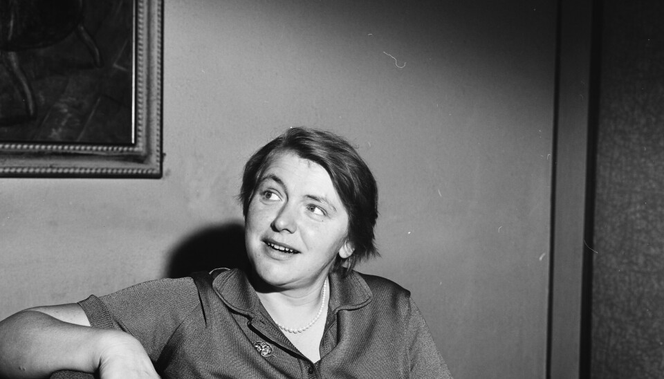 Gidske Anderson flyttet til Paris i 1948 og ble boende i 16 år. Her fotografert i 1964.