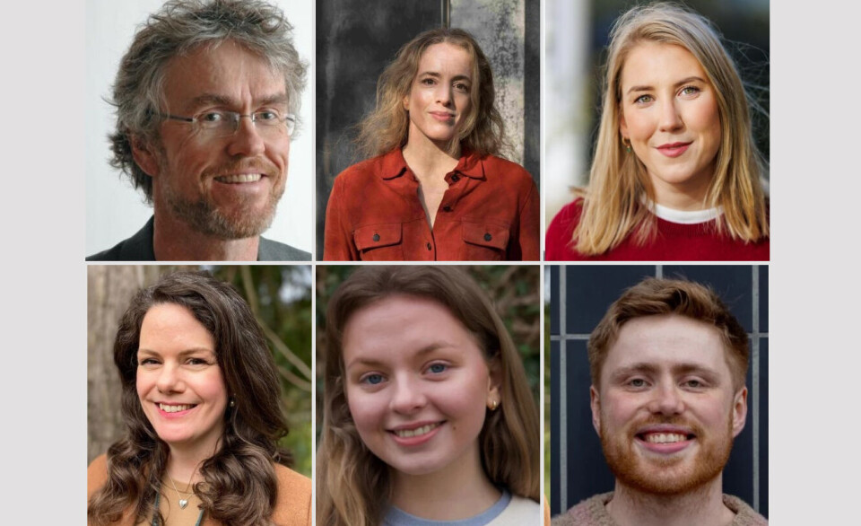 Disse er valgt inn som medlemmer av universitetsstyret. Øverst fra venstre: Steinar Vagstad, Inga Berre og Ida-Elise Seppola Asplund. Nederst fra venstre: Julie Stavenes, Sigrid Vorland og Styrk Garang.